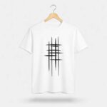 Abstract Geometric Lines Graphic T-Shirt for Men
