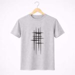 Abstract Geometric Lines Graphic T-Shirt for Men
