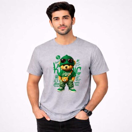 Cool Bear King Graphic T-Shirt for Men