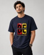 Be Awesome Typography Graphic T-Shirt for Men