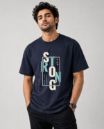 Stay Strong Navy T-Shirt for Men