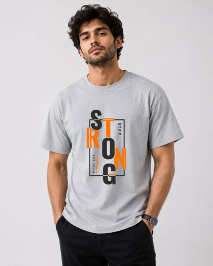 Stay Strong Navy T-Shirt for Men