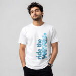 Ride the Waves Typography Graphic T-Shirt for Men