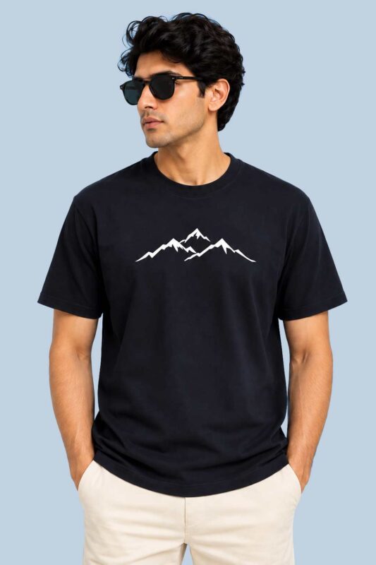 Minimalist Mountain Graphic