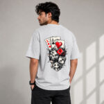 Lucky Cards and Dice Graphic T-Shirt for Men
