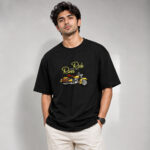 Ride with the River Motorcycle Graphic T-Shirt for Men