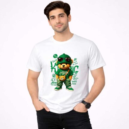 Cool Bear King Graphic T-Shirt for Men