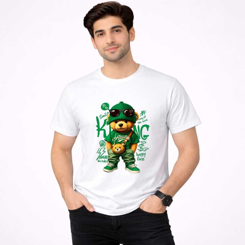 Cool Bear King Graphic T-Shirt for Men