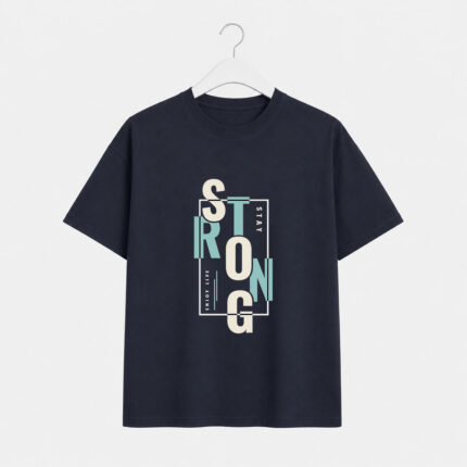 Stay Strong Navy T-Shirt for Men
