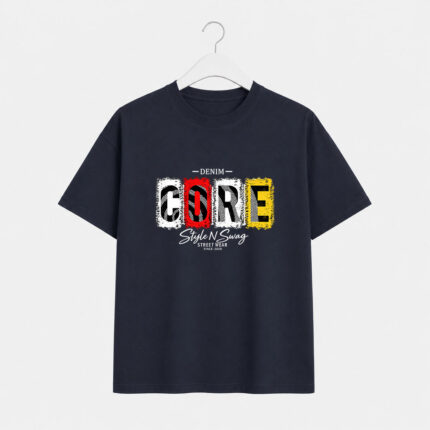 Denim Core Graphic T-Shirt for Men
