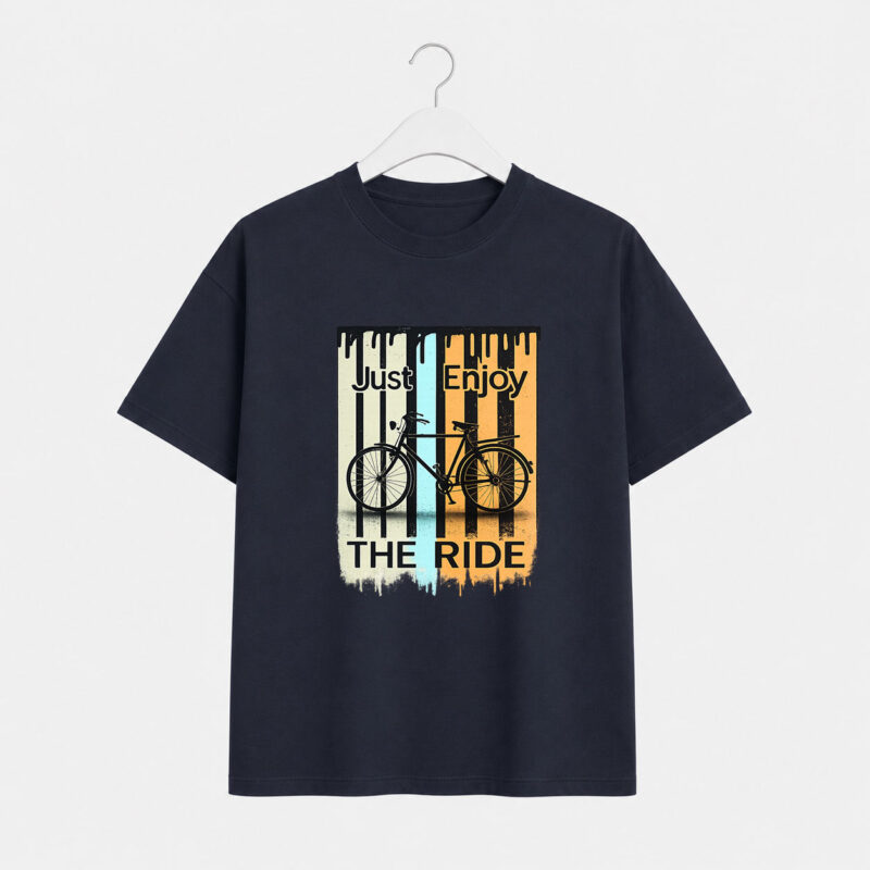 Just Enjoy the Ride Bicycle Graphic T-Shirt for Men