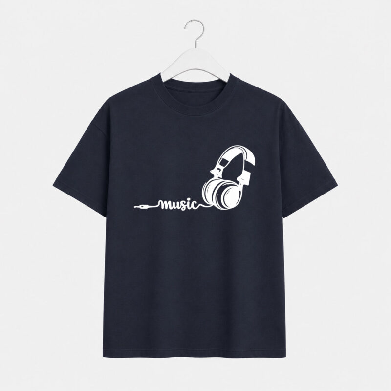 Music Headphones Graphic T-Shirt for Men