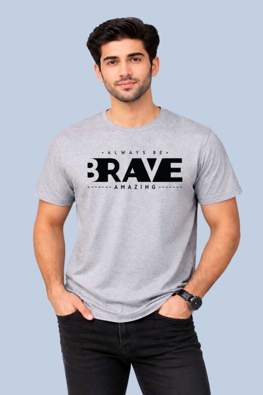 Always Be Brave Grey