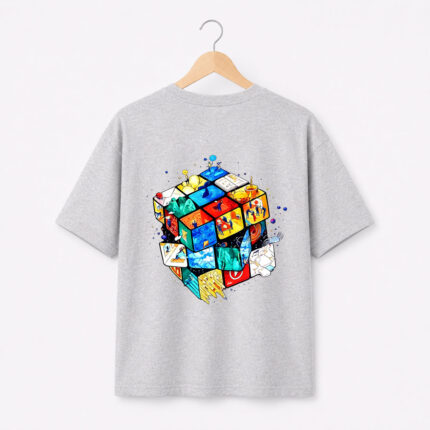 Grey Creative Cube T-Shirt