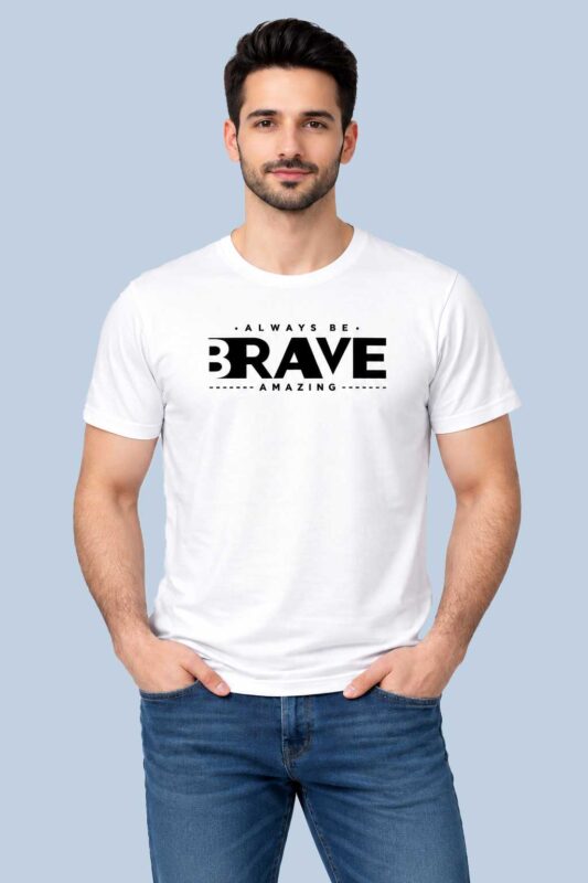 Always Be Brave White