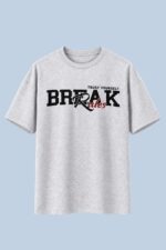 Break Rules Women’s Graphic T-Shirt – Grey - Image 2