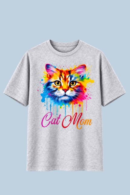 Cat Mom Grey