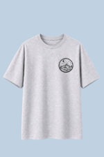 Celestial Moon Mountain | Oversized T-Shirt (Grey) - Image 4