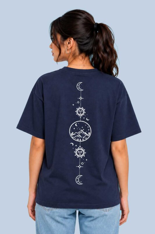 Celestial Moon Mountain Navy
