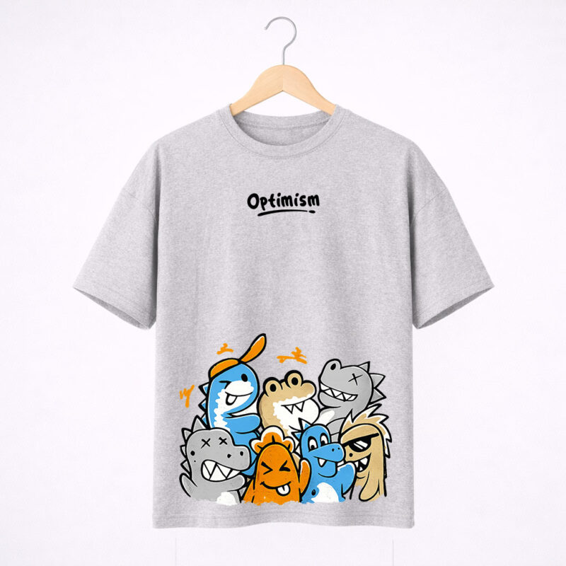 Optimism Graphic T-Shirt | Grey
