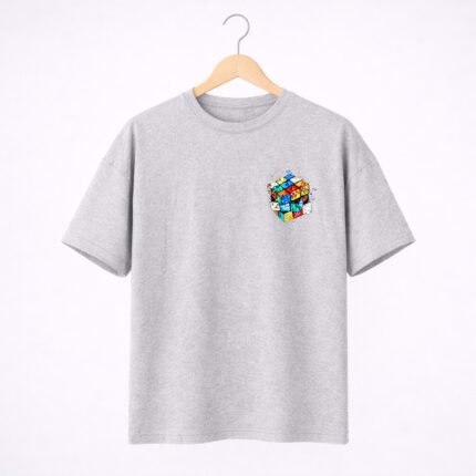 Grey Creative Cube T-Shirt