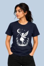 Fairy Moon Silhouette Navy