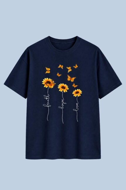 Faith Hope Love Navy