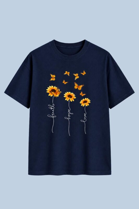 Faith Hope Love Navy
