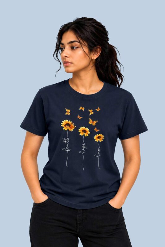 Faith Hope Love Navy