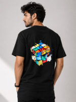 Black Creative Cube T-Shirt