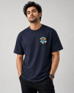 Navy Creative Cube T-Shirt