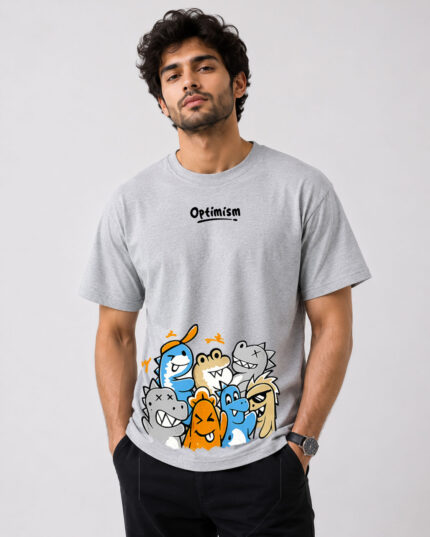 Optimism Graphic T-Shirt | Grey
