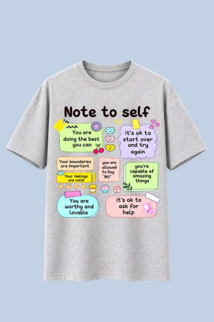 Note to Self Grey