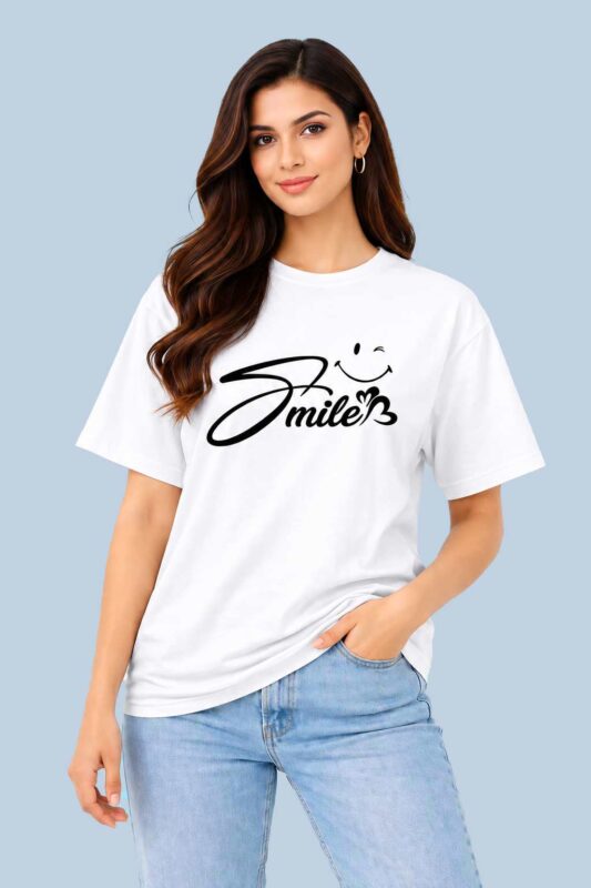 White Smile Graphic T-Shirt