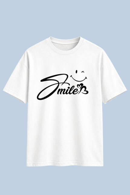 White Smile Graphic T-Shirt