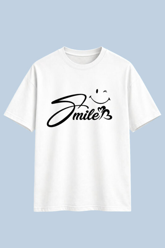 White Smile Graphic T-Shirt