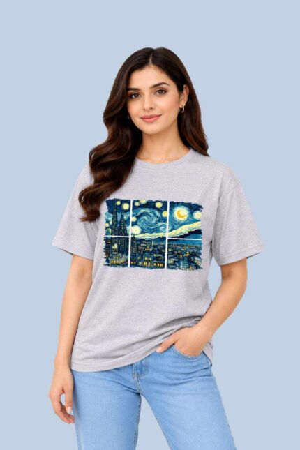Starry Night Window Grey