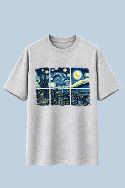 Starry Night Window Grey
