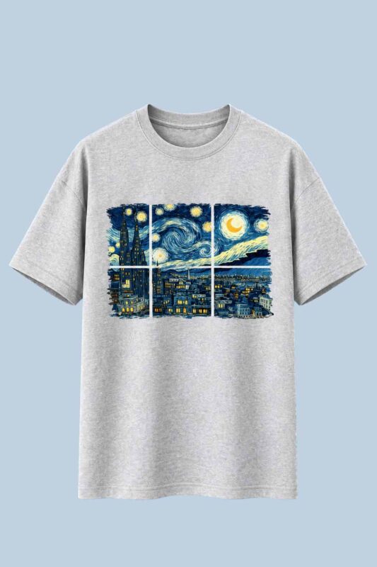 Starry Night Window Grey