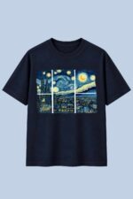 Starry Night Window Navy