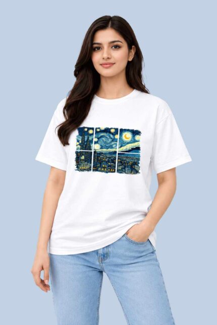 Starry Night Window White