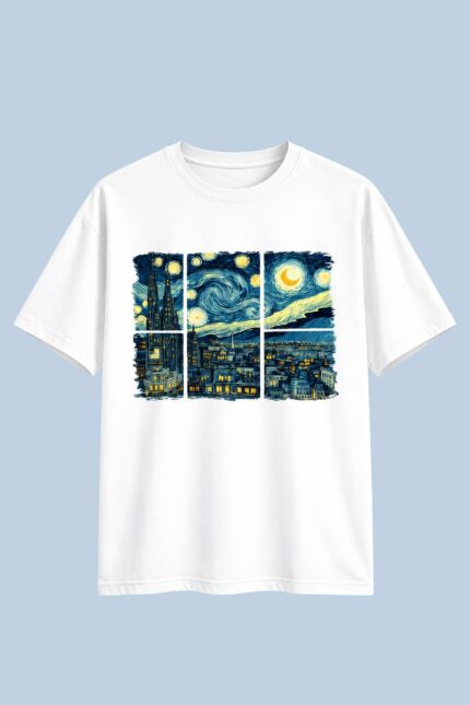 Starry Night Window White