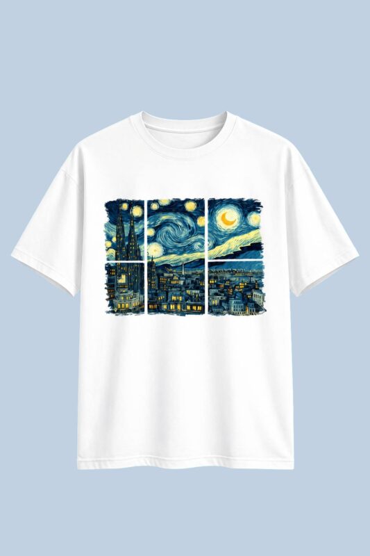 Starry Night Window White