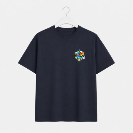 Navy Creative Cube T-Shirt