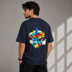 Navy Creative Cube T-Shirt