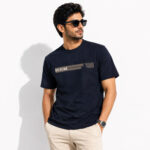 Future Forest Navy Regular Fit T-Shirt