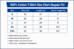 New Size Chart Regular Fit