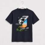 Summer Vibe Navy Regular Fit T-Shirt