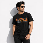 Replay New York City Black Regular Fit T-Shirt